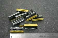 10 Pieces WECO 99-AEG-FB/11-NZ Female Socket Strip 1-11 Positions 5.08mm NOS!