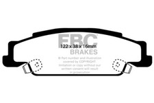 EBC Greenstuff Rear Brake Pads for Cadillac CTS 3.6 (255 BHP) (2006 > 07)