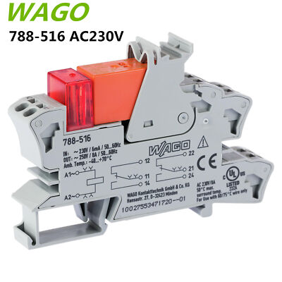 1pcs WAGO 788-516 AC230V Universal Relay Module Industrial Interface Module