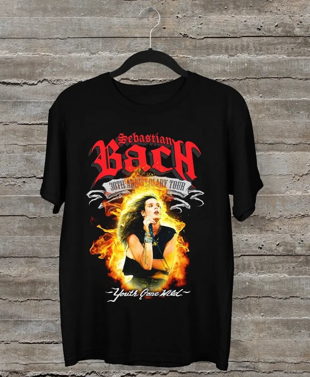 FILA Camicia Skid Row 30° Anniversario Sebastian Bach You Gone Wild Nera S 234XL B053