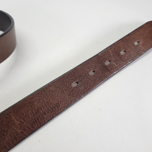 Fossil Leather Belt XL 36 Pebbled Brown Distressed BT2191200 - Picture 8 of 13