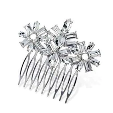 I.N.C. Silver-Tone Crystal Hair Comb
