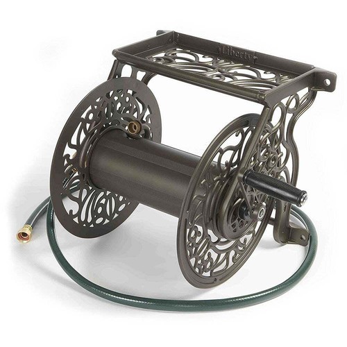 Liberty Garden Commercial Wall Mount Hose Reel Fasci Garden