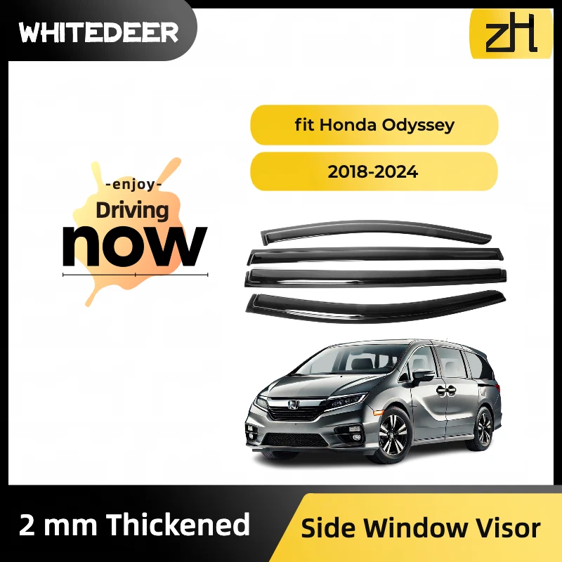 Fits for Honda Odyssey 2018-2024 Window Visor Rain Sun Rain Deflector Guard - Image 2 of 4