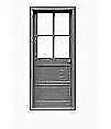 Tichy Trains 8009 HO Scale Wood Door pkg(6)