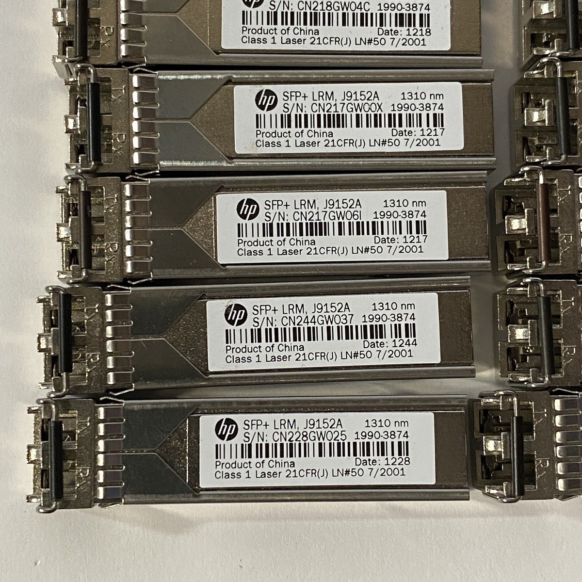 LOT OF 68 J9152A GENUINE HP 10G SFP+ LRM TRANSCEIVER | eBay LOT OF 68 J9152A GENUINE HP 10G SFP+ LRM TRANSCEIVER | eBay