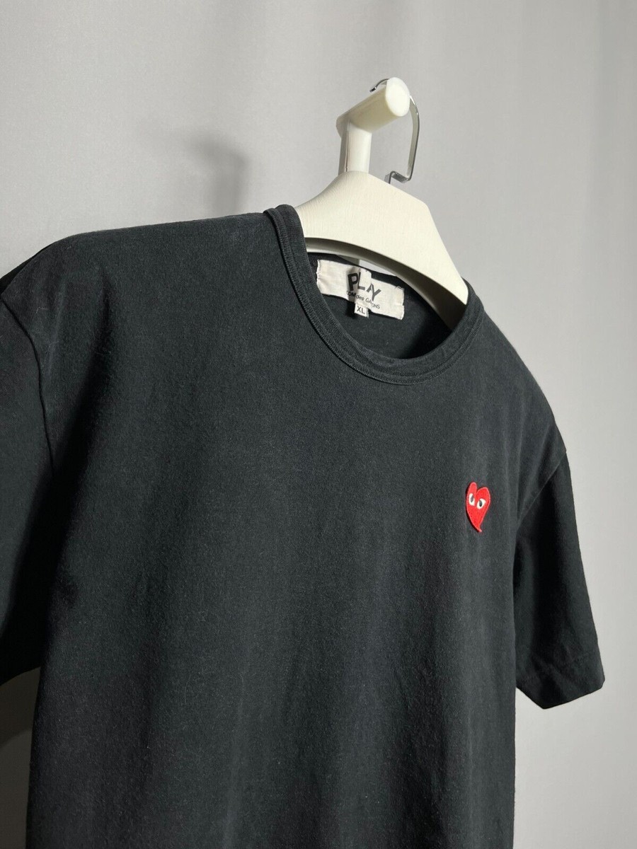 R*e様 CDG comme des garcons tee L COMME DES GARCONS CDG PLAY RED HEART TEE MENS AZ-T108 Sz XL | eBay UK