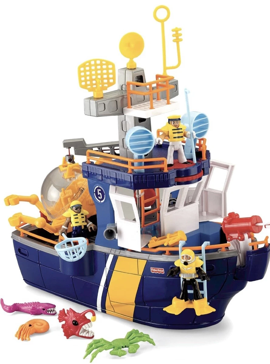 Imaginext Ocean Rescue Ship With Figure s Accessories
