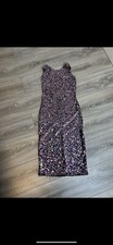 ASOS Sequin Pink Purple Dress Size Uk 8