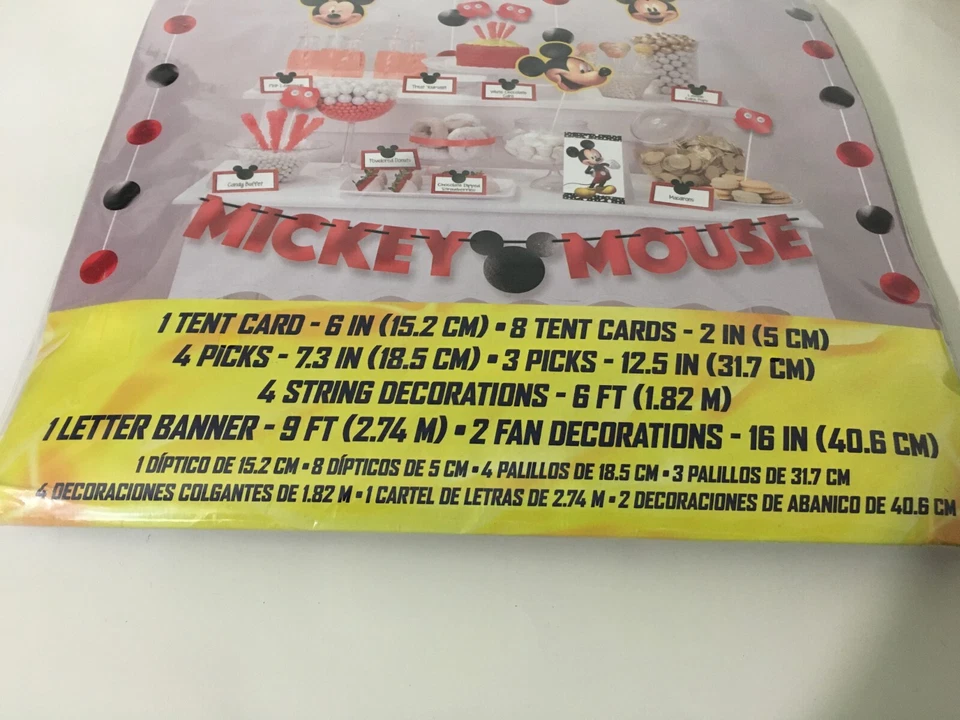 Rare Disney Junior Mickey Buffet Table Decorating Kit Mickey Mouse Clubhouse - Image 4 of 4