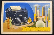 Mint Usa Advertising Picture Postcard Giant Underwood Master Typewriter thumbnail