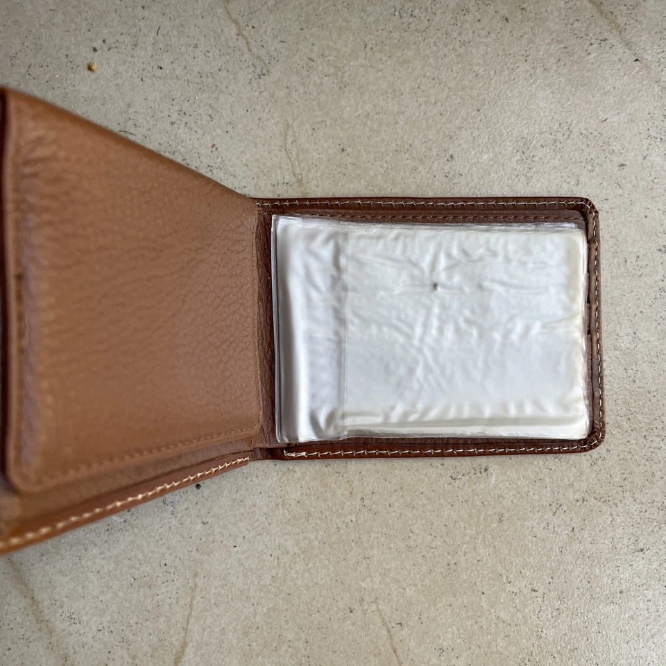 Бумажник мужской Nocona вестерн складной кожаный с отделкой цветочный коричневый - Изображение 3 из 4