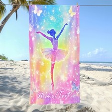 1pc Dreamy Dancer Custom name Beach Towel - S...