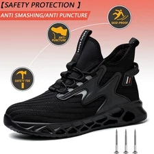 New Work Sneakers Steel Toe Shoes Men Safety Shoes Breathable workout sneaker