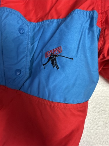 1980s - 90s Roffe Ski Suit Men’s One Piece Snowsuit Full Zip VTG Med Red EUC - Picture 5 of 20