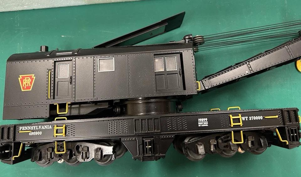 Lionel 6-19899  Pennsylvania Crane Car, O Scale, NIB - Image 4 of 4