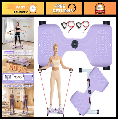 Waist Twister Exercise Machine - Ab Twist Board, 300Lbs Capacity, Ultra-Quiet Ho
