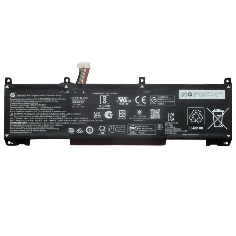 Genuine Original HP Battery 42Wh 11.4V 3-Cells Li-Ion OEM - Image 2 of 2