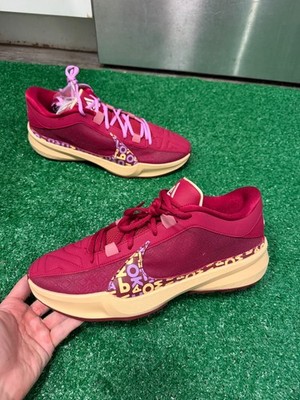 Brand New Nike Zoom Freak 5 Alphabet Bros Basketball Shoes Mens Size 12 Red/Tan