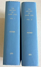 The History Of Cape Cod Annals 2 Volume Set Freeman Reprinted 1858 & 1862