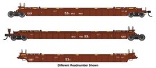 Walthers HO 910-55824 - Mainline - NSC Articulated 3-Unit 53' Well Car "Santa