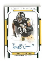 2018 Panini National Treasures Terrell Edmunds Auto RC 3/5 Pittsburgh Steelers