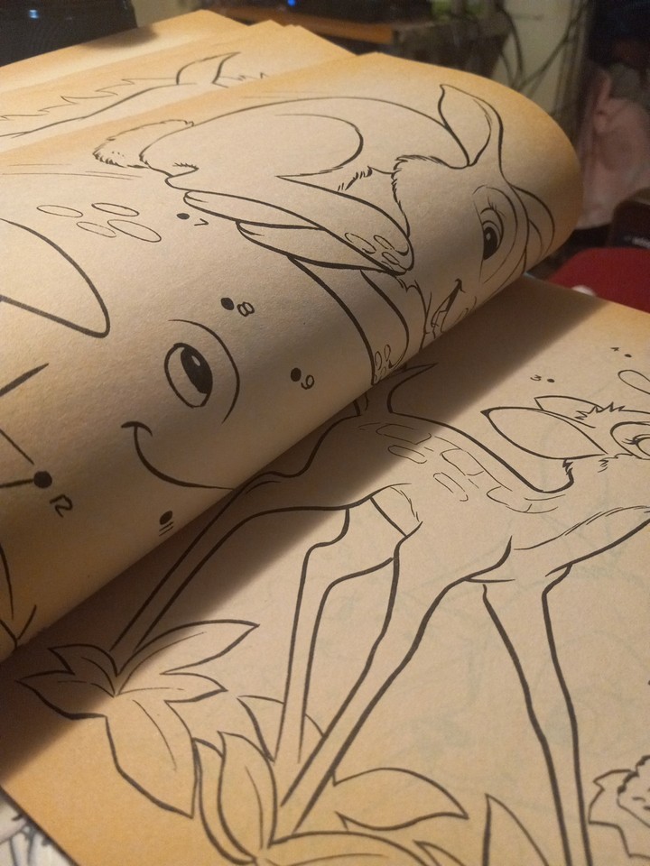 NEW Golden Books Dot To Do Bambi 80s 90s Vintage Activity Coloring Book ...