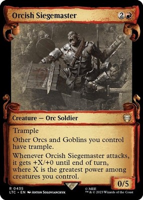 Orcish Siegemaster (Showcase Scrolls) Commander: The Lord of the Rings: Tales...