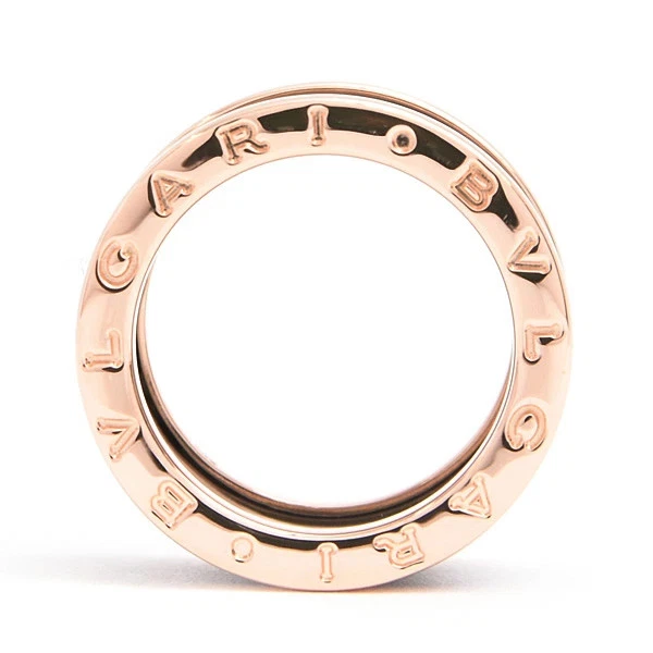 Anillo de cerámica Bulgari B-ZERO1 oro rosa 53 talla 12 usado - auténtico de Japón Foto 3 de 4