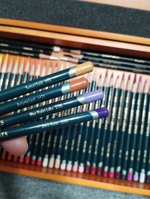 Derwent Artists Colored Pencils Wood Box Set 120 Fine Art Colour