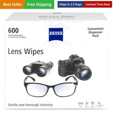 Pre-Moistened Lens Cleaning Wipes, 600 Count