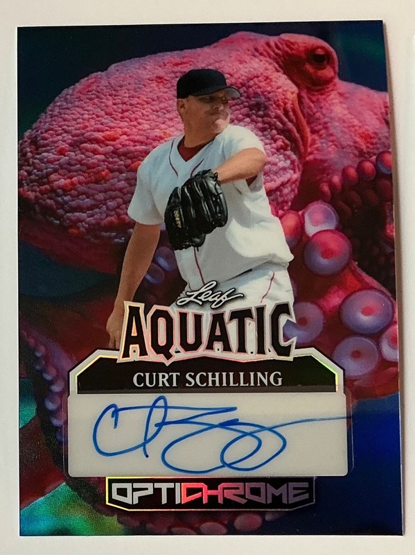 2025 Leaf Optichrome Curt Schilling Aquatic Auto Autograph #d 1/1