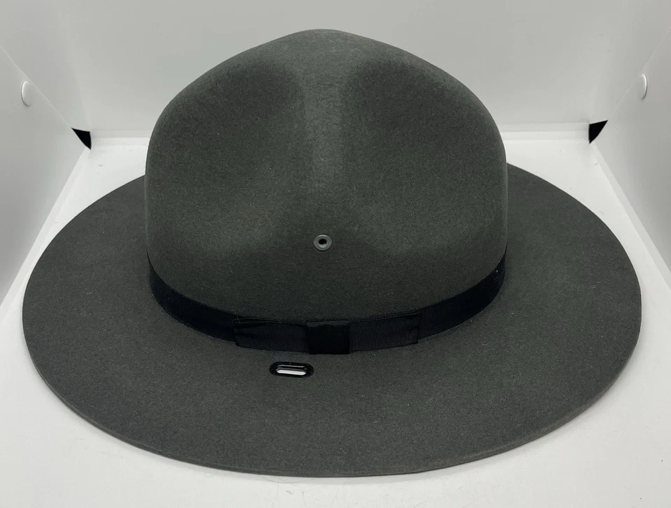 Stratton 4 Point Style Gray Grey Trooper Felt Hat Size 7 1/4 - Image 3 of 4