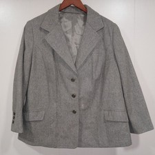 Pendleton Jacket Womens Medium Brown 100 Merino Wool Sibgke Vent Blazer