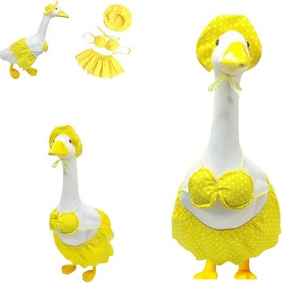Porch Goose Summer Outfit, Clothes with Yellow Polka Dot, Bikini 