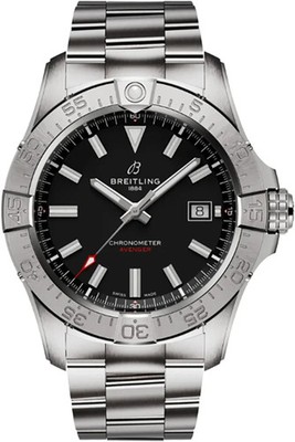 2026 Breitling Avenger 42mm Black Dial Stainless Steel Men's Watch A17328101B1A1