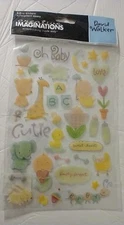 David Walker Epoxy Stickers Creative imaginations. Babies One Sheet New. Sealed.
