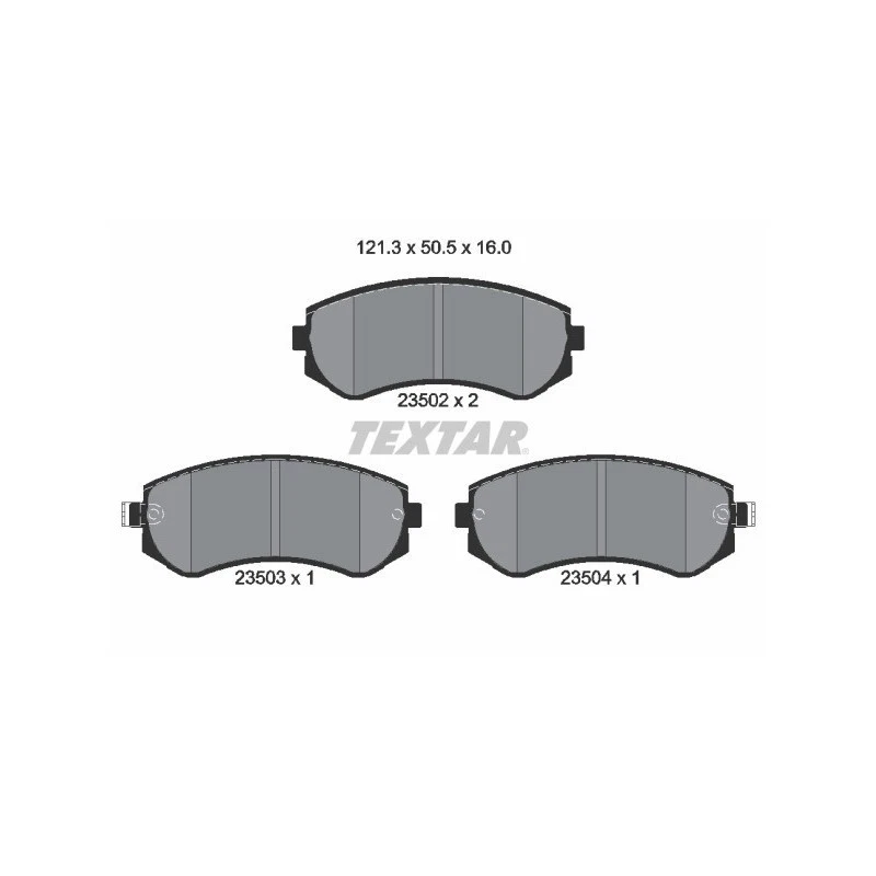 TEXTAR 2350201 Plaquettes de frein avant pour Patrol Almera 240SX - Photo 1/1
