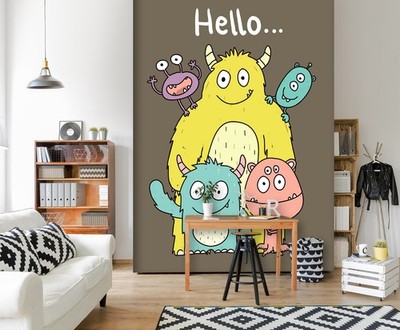3D Klein Monster C1403 Tapete Wandbild Fototapete Abnehmbarer Amy