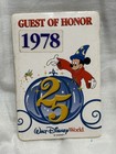 Disney 1978 Badge Guest of Honor Walt Disney World 1990s Mickey 25th Anniversary — photo 5