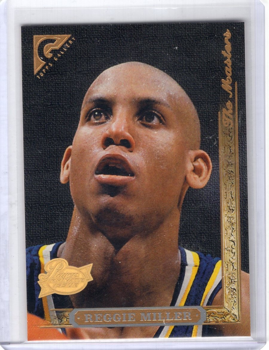 Reggie Miller #3 1995-96 Topps Gallery The Masters Players Private 