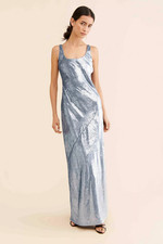 ANTHROPOLOGIE LINE + DOT BEAMING MAXI DRESS- SIZE SMALL