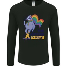 Camiseta De Manga Larga Gay Pride LGBT Perezoso El Futuro Es Igual