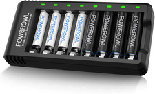 Rechargeable AA and AAA Batteries with Fast Charger, High Capacity Nimh - 4 X 28