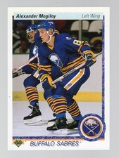 1990-91 Alexander Mogilny Upper Deck #24 Buffalo Sabres Left Wing Rookie Card . rookie card picture
