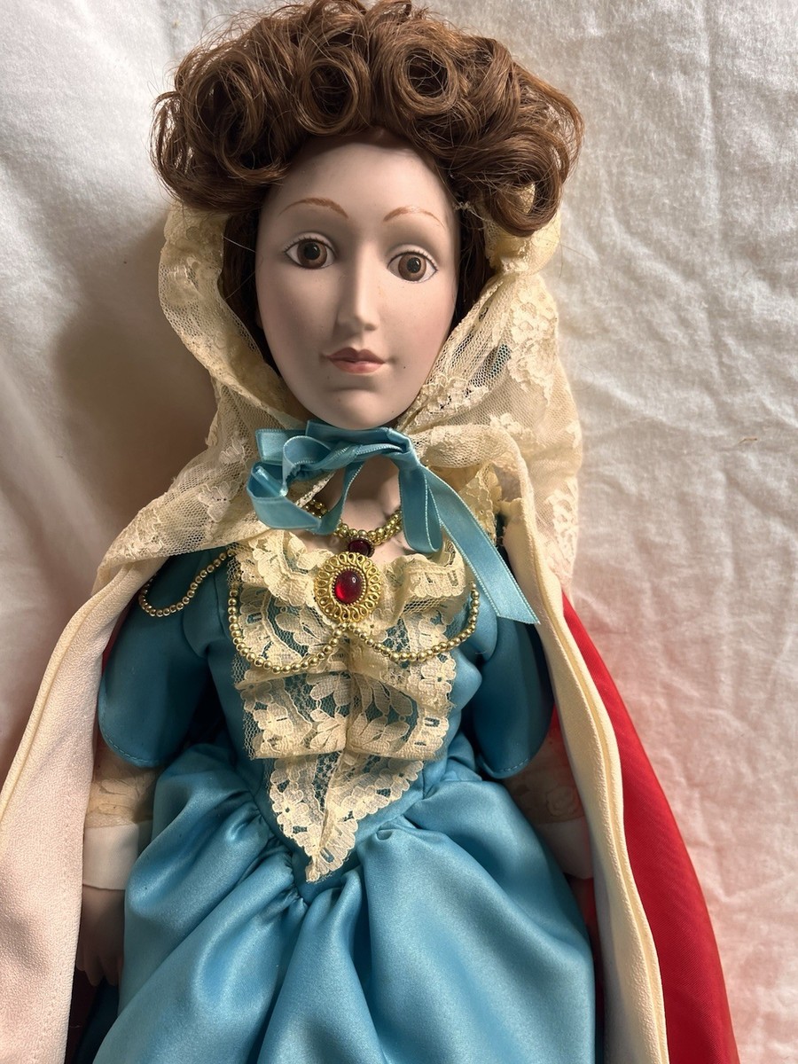 ミントン フリル アンティーク 2客セット vintage porcelain collector doll Queen Mary II,Franklin Mint