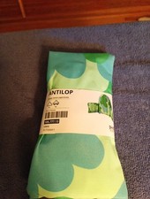 Ikea ANTILOP Baby Travel High Chair Inflatable Back Cover w Zipper Green Blue