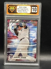 2017 Topps Chrome Aaron Judg RC Freshman Flash (Flawless) 10 Grade