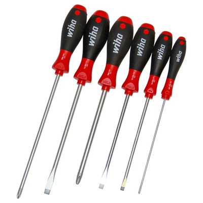 Wiha SoftFinish Schraubendreher Set 6-tlg lang SR307 PH2/PH3 Schlitz