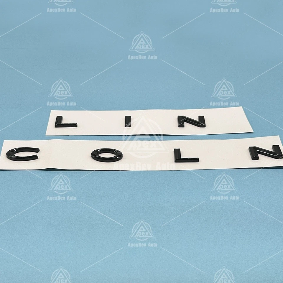 Rear Tailgate Emblem Black Letter Badge Decal for Lincoln Navigator Aviator MKZ Foto 2 de 4